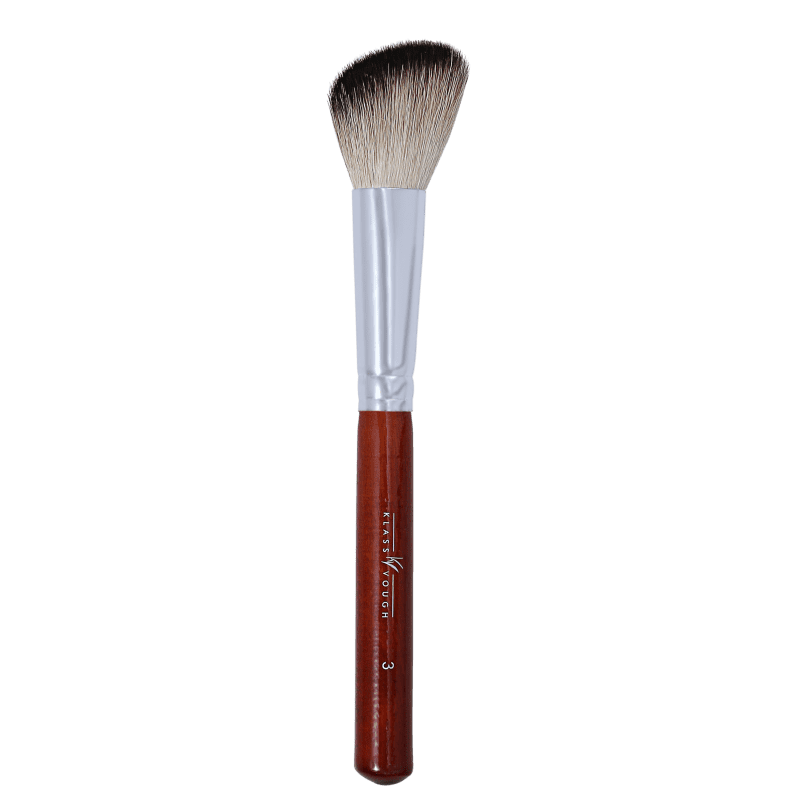 Kit básico de pinceis de maquiagem com pincel chanfrado